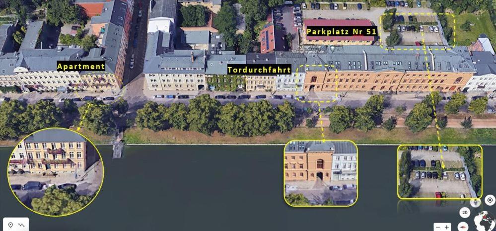 Das Ferienapartment Alexandrine Direkt Am Pfaffenteich Mit Eigenem Parkplatz Schwerin  Extérieur photo